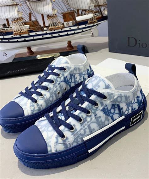 blue and white dior top|blue dior sneakers.